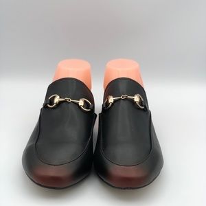 Round toe slip on loafers